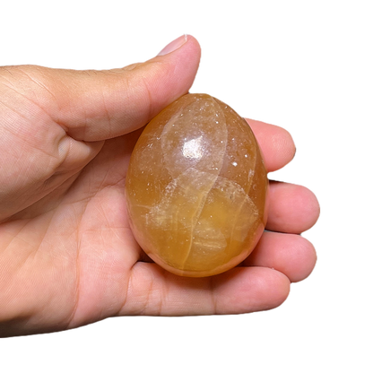 Yellow Calcite Egg