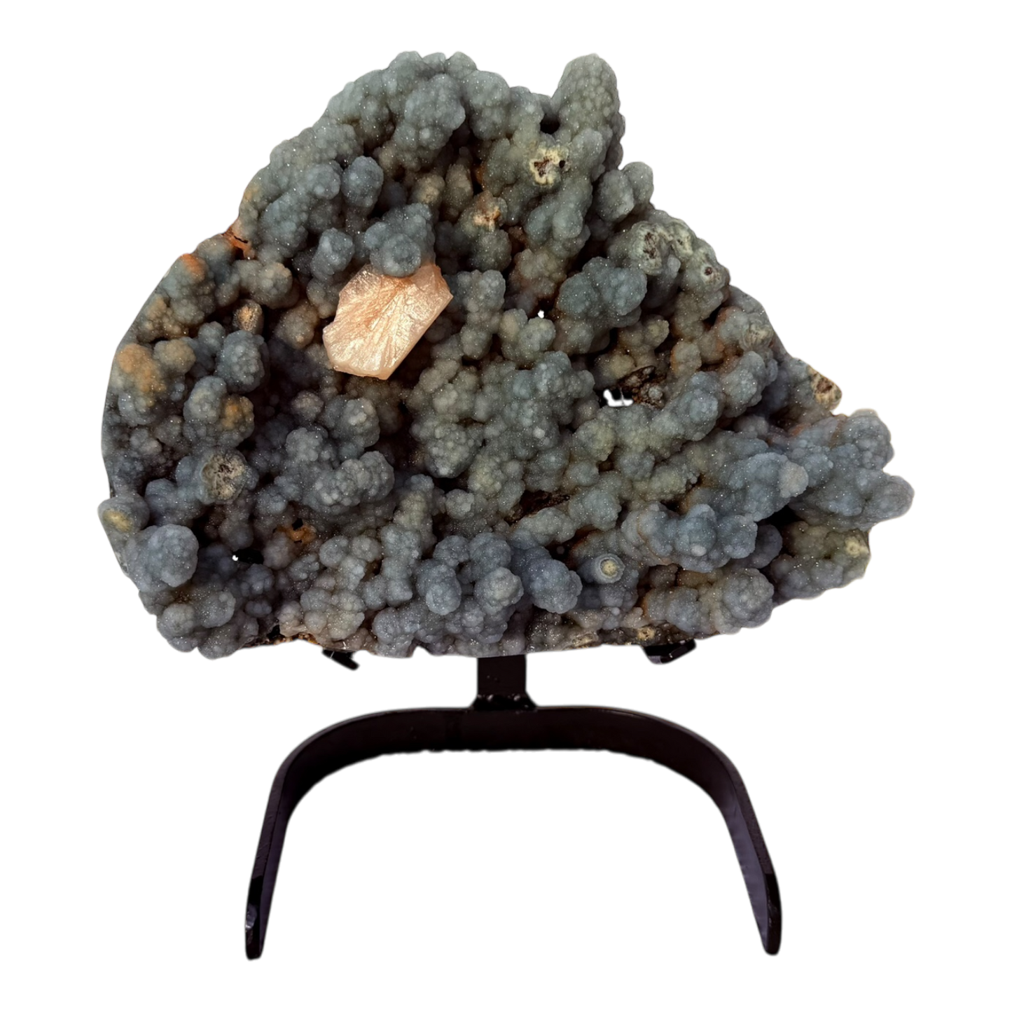 Chalcedony with stilbite