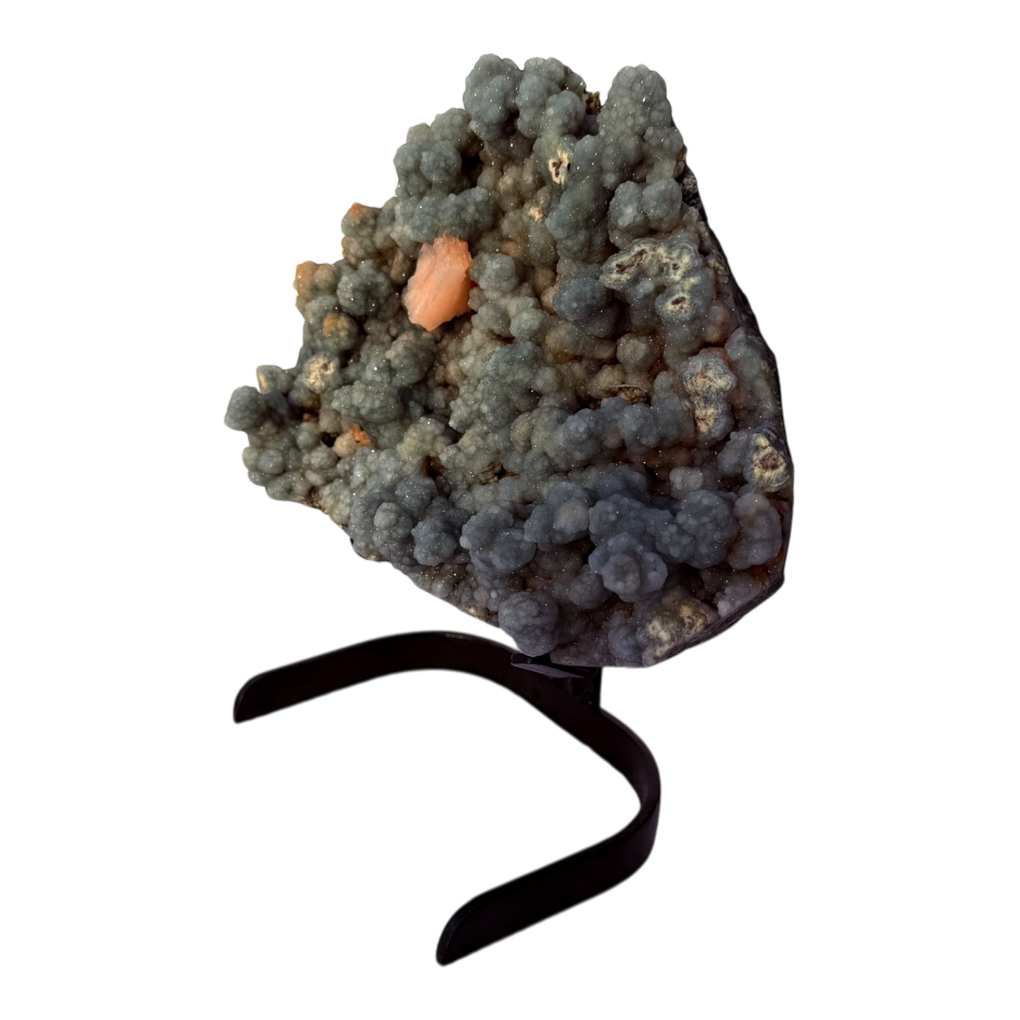 Chalcedony with stilbite