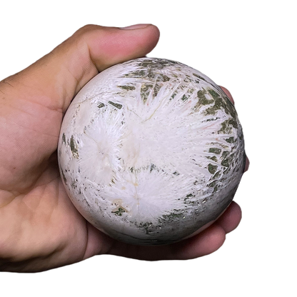 Scolecite with Celodonite Sphere