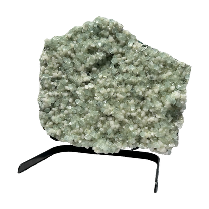 Green Apophyllite with stilbite