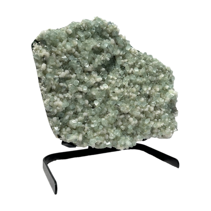Green Apophyllite with stilbite