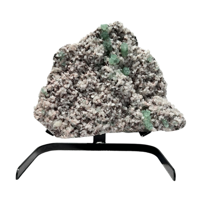 Green Apophyllite with stilbite