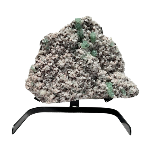 Green Apophyllite with stilbite