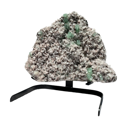 Green Apophyllite with stilbite