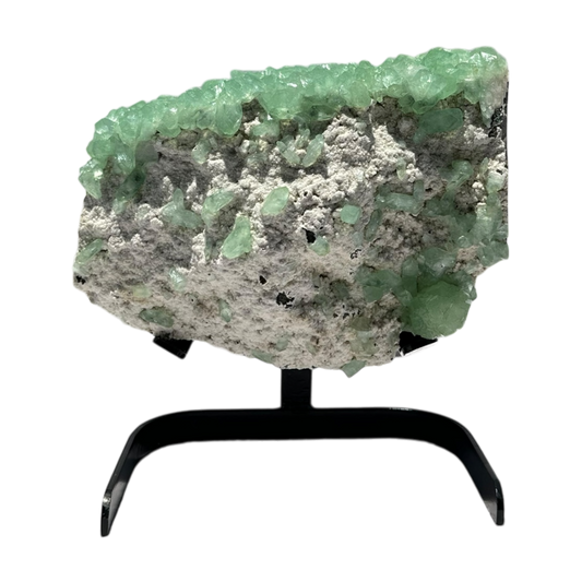 Green Apophyllite on Mordenite