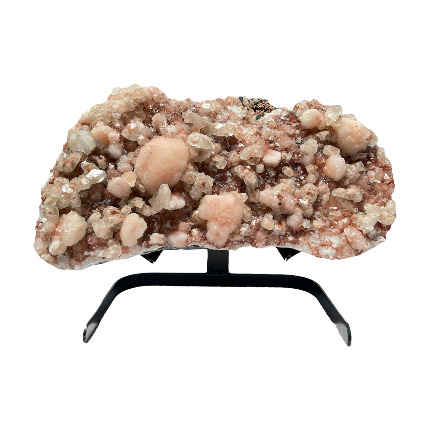 Pink Apophyllite with stilbite