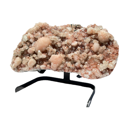 Pink Apophyllite with stilbite