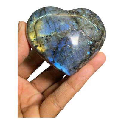 Labradorite Heart