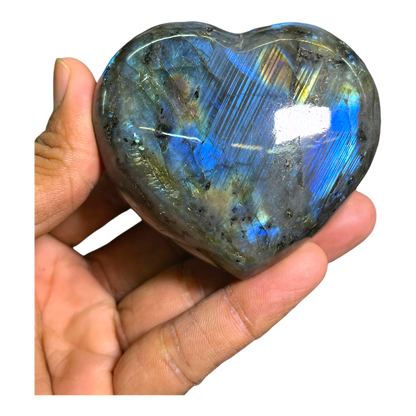 Labradorite Heart