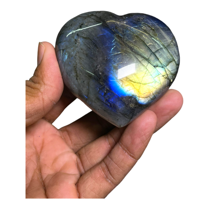 Labradorite Heart