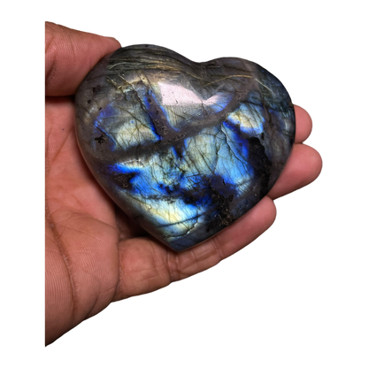 Labradorite Heart
