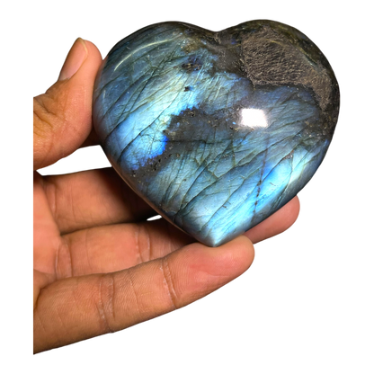 Labradorite Heart