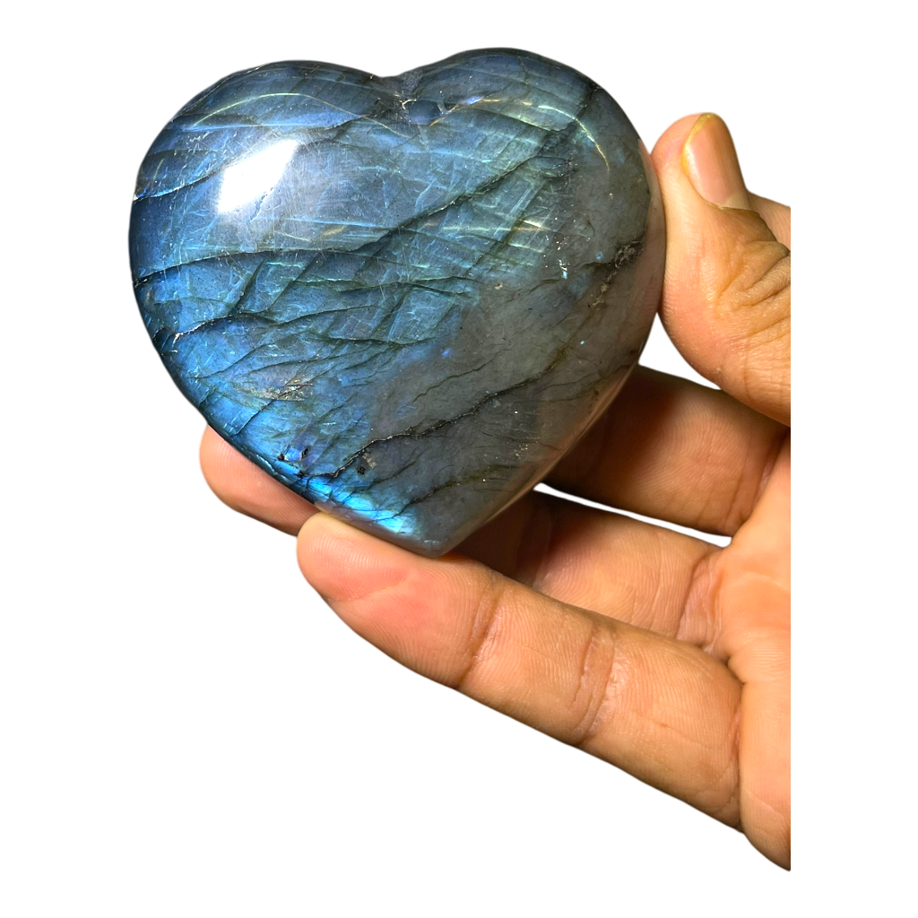 Labradorite Heart