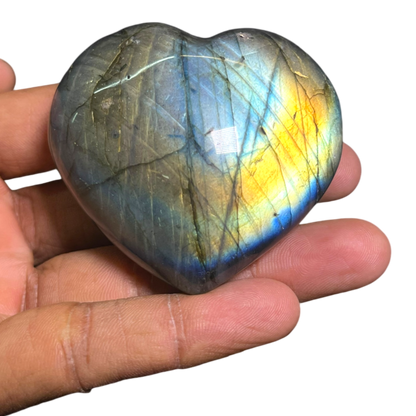 Labradorite Heart