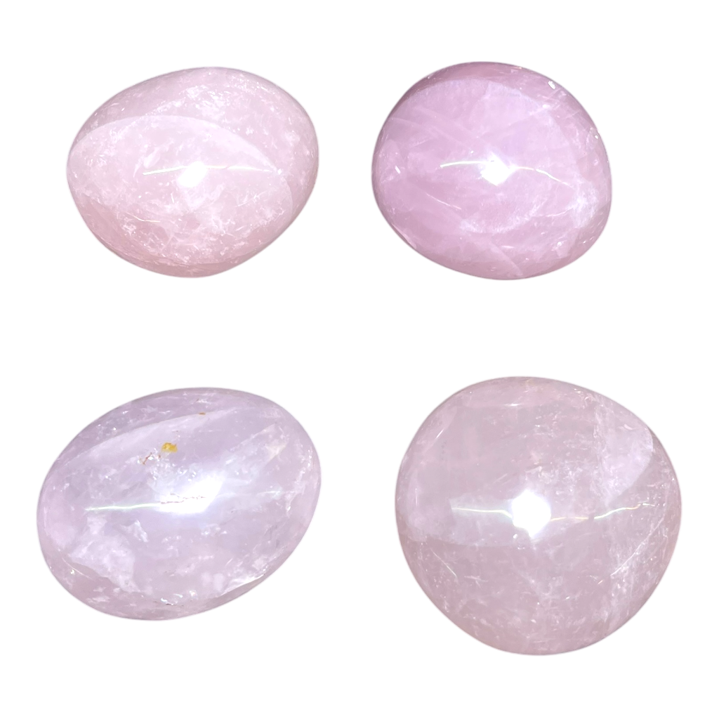 Rose Quartz Palm( 4 Pcs)