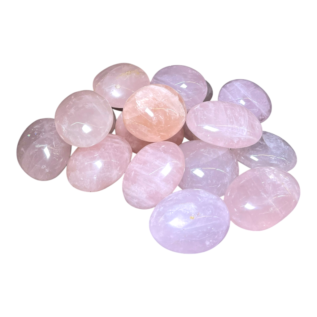 Rose Quartz Palm( 4 Pcs)