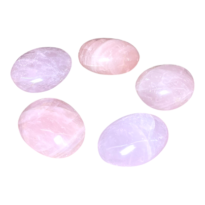 Rose Quartz Palm  (5 Pcs Set)