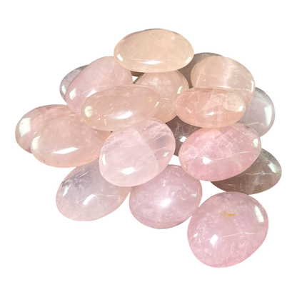 Rose Quartz Palm  (5 Pcs Set)
