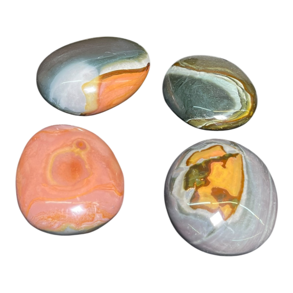 Polychrome  Jasper  Palm (4Pcs)