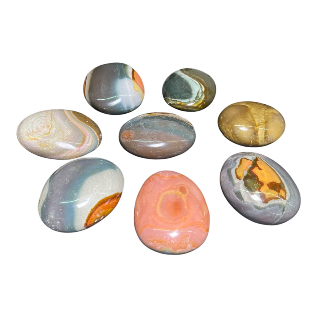 Polychrome  Jasper  Palm (4Pcs)