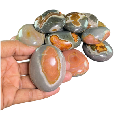 Polychrome  Jasper  Palm (4Pcs)