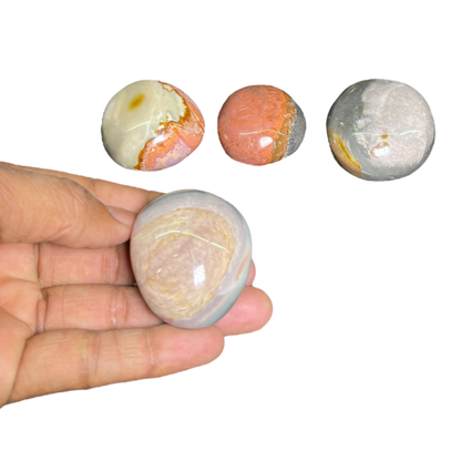 Polychrome  Jasper  Palm (3Pcs)