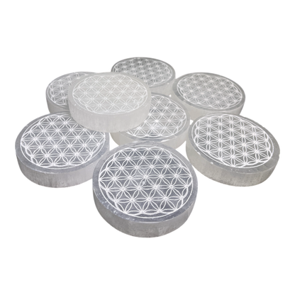 Selenite Coaster White