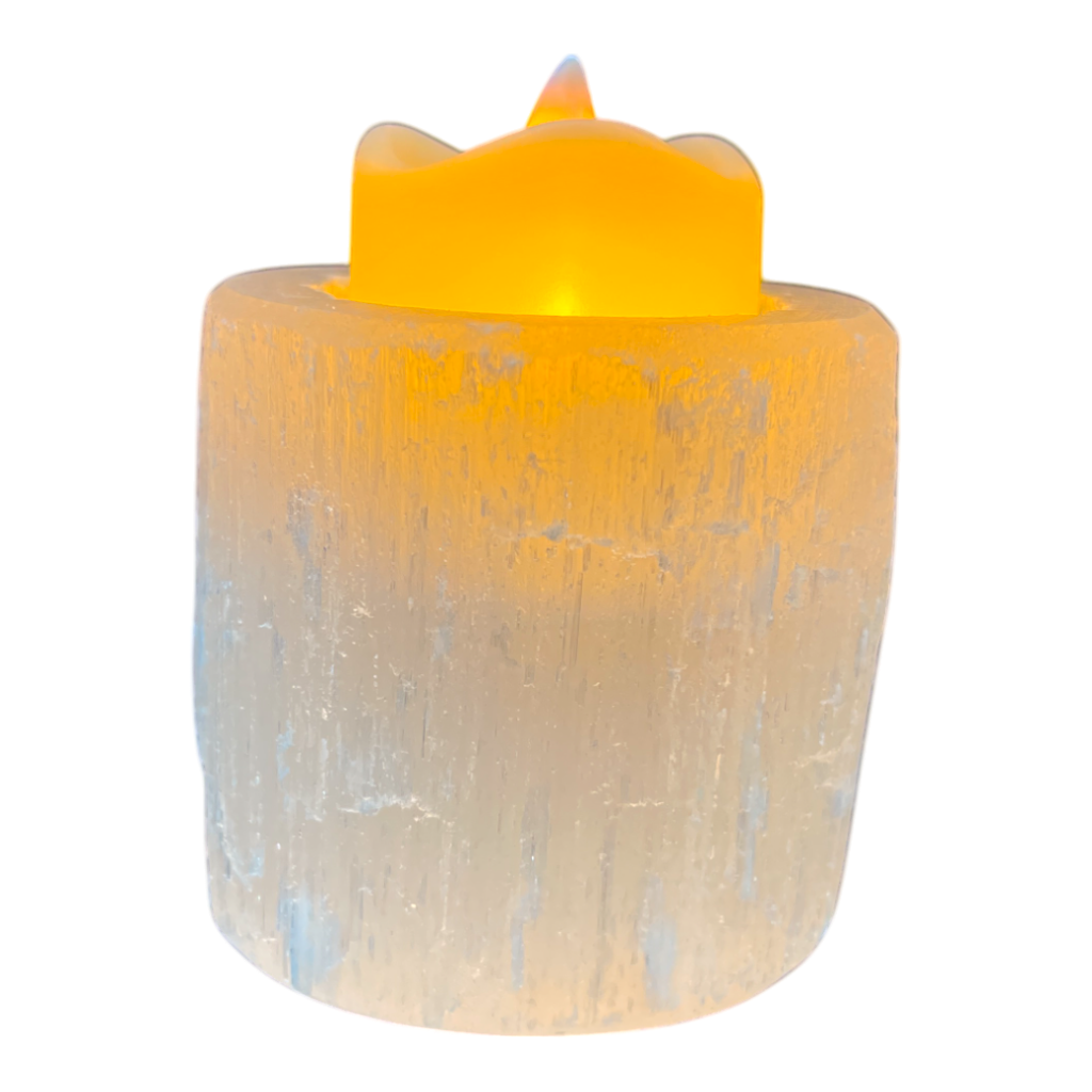 Selenite Candle  Holder