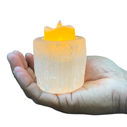 Selenite Candle  Holder