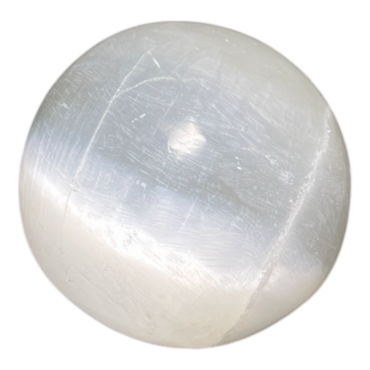 Selenite Sphere White