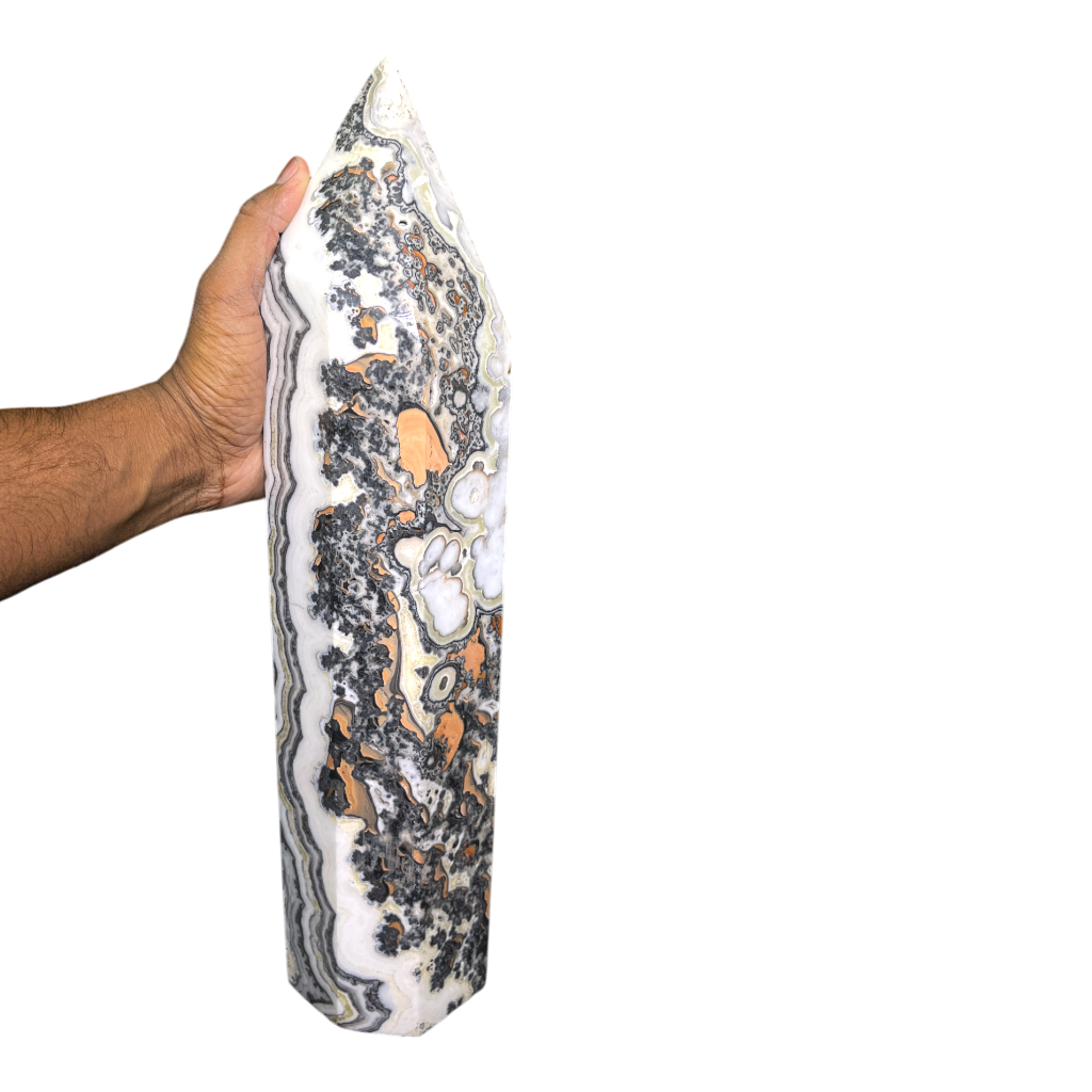 Zebra Calcite Tower