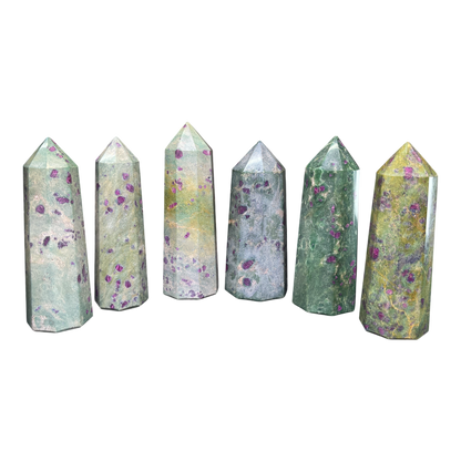 Ruby Fuchsite Tower