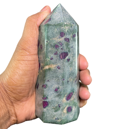 Ruby Fuchsite Tower