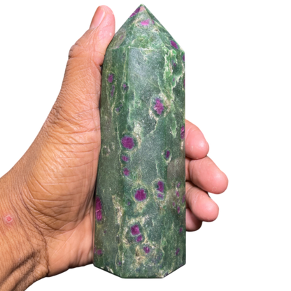 Ruby Fuchsite Tower