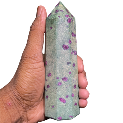 Ruby Fuchsite Tower