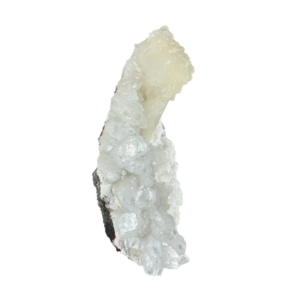 Apophyllite with Stilbite on Mordenite