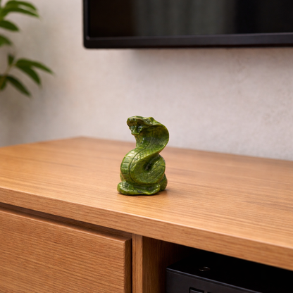 Serpentine Carved Snake – King Cobra
