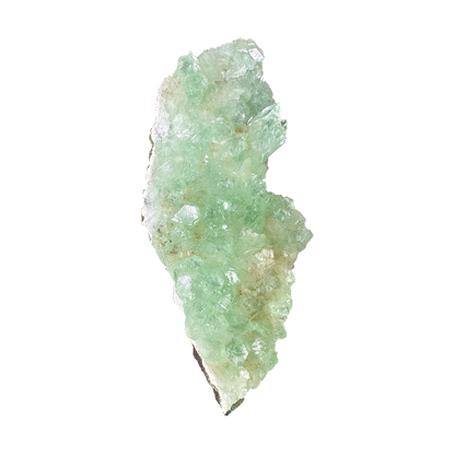 Green Apophyllite on White Heulandite
