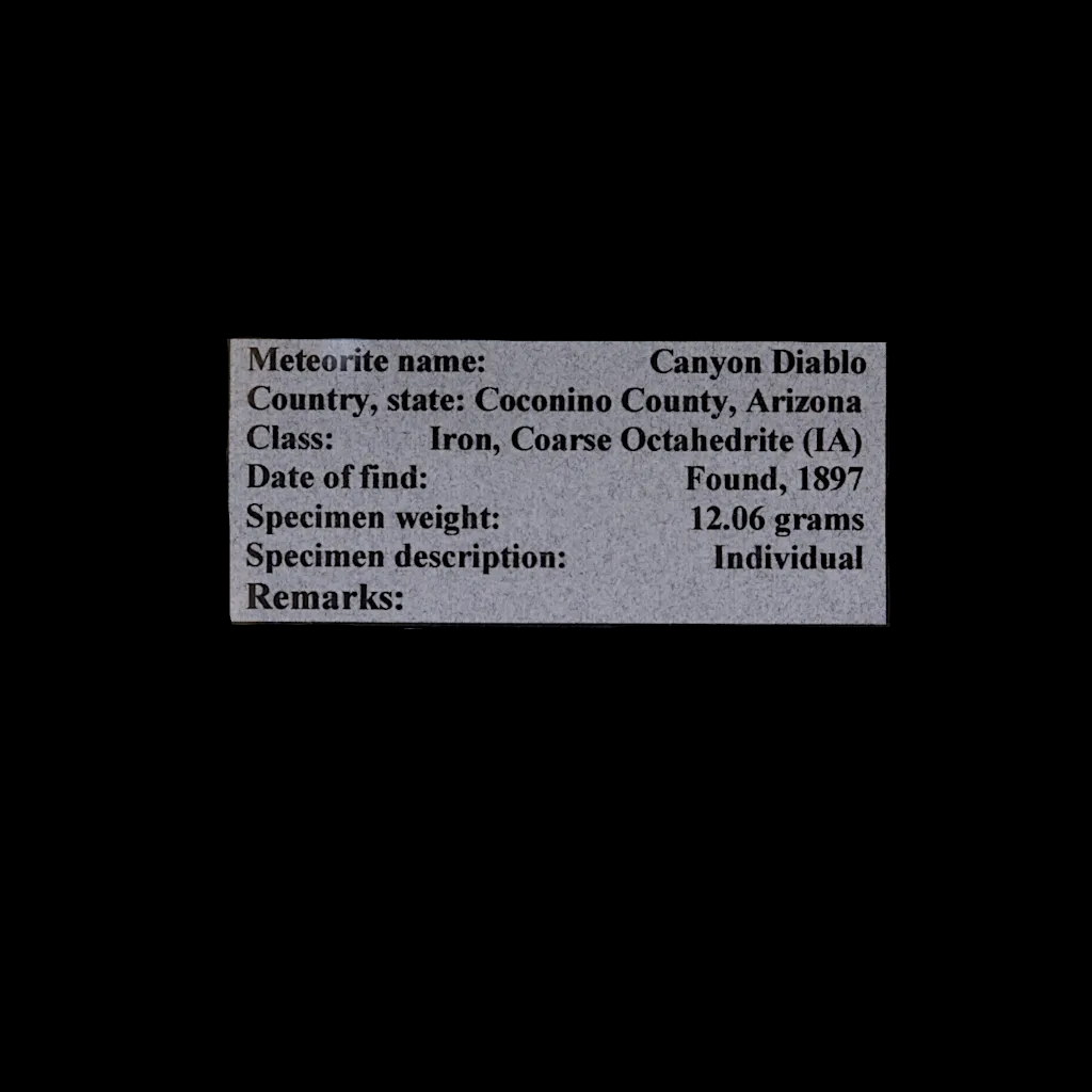 Meteorite (Canyon Diablo)