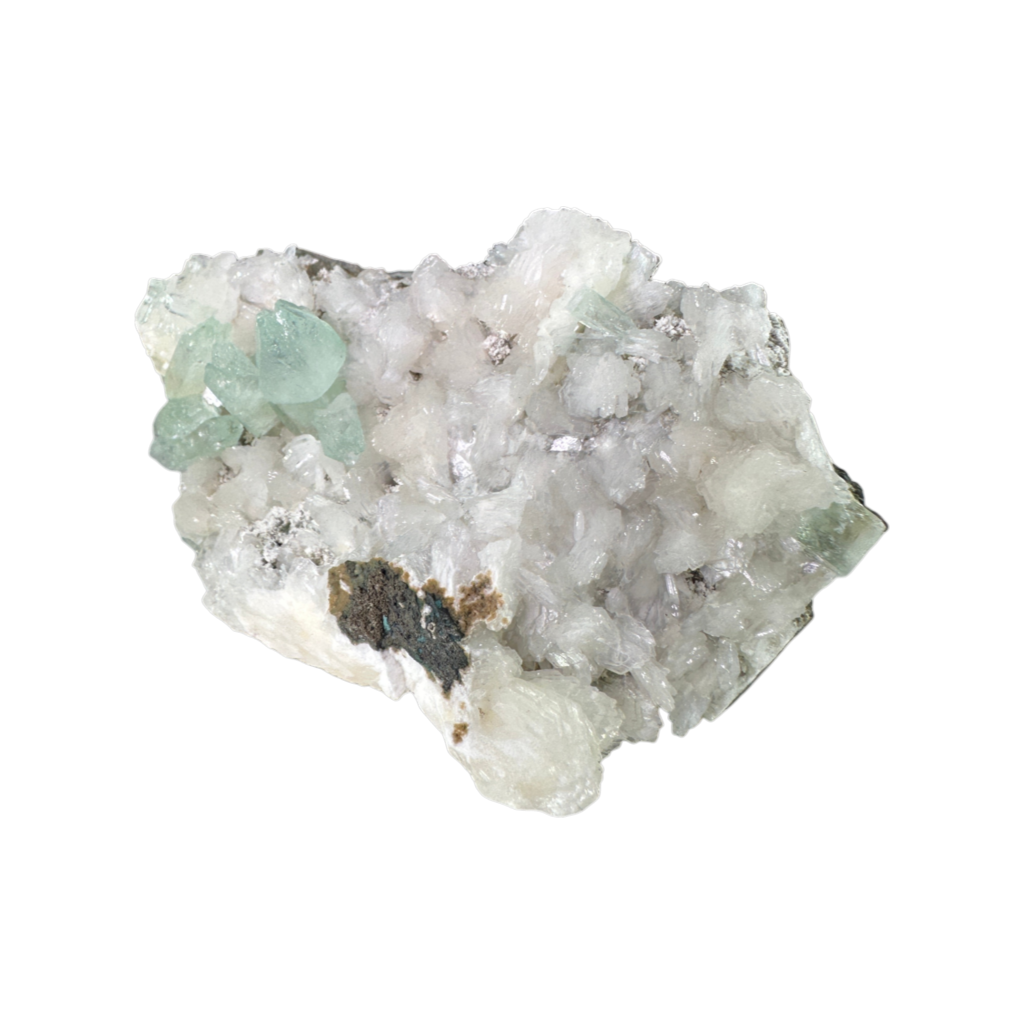 Green Apophyllite with Stilbite