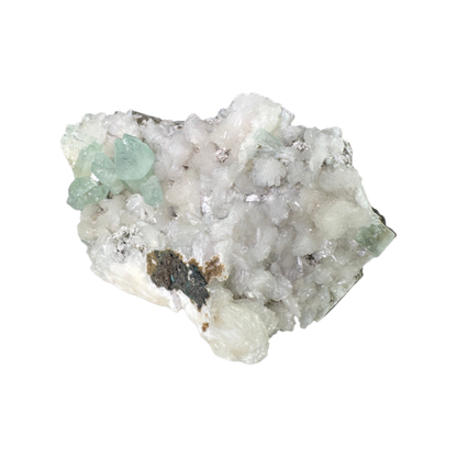 Green Apophyllite with Stilbite