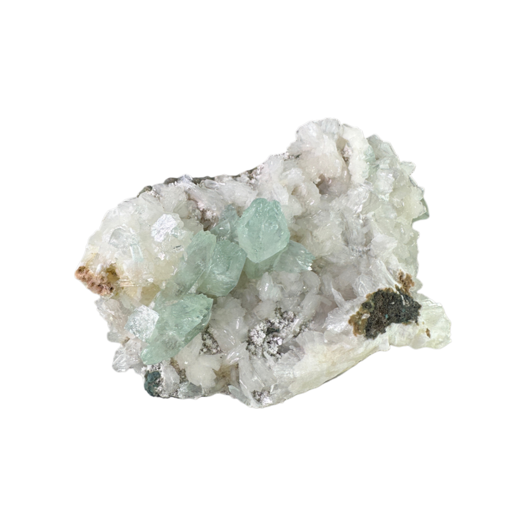 Green Apophyllite with Stilbite
