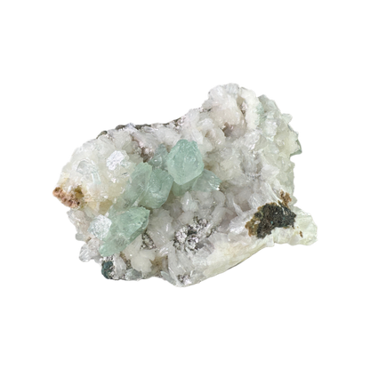 Green Apophyllite with Stilbite