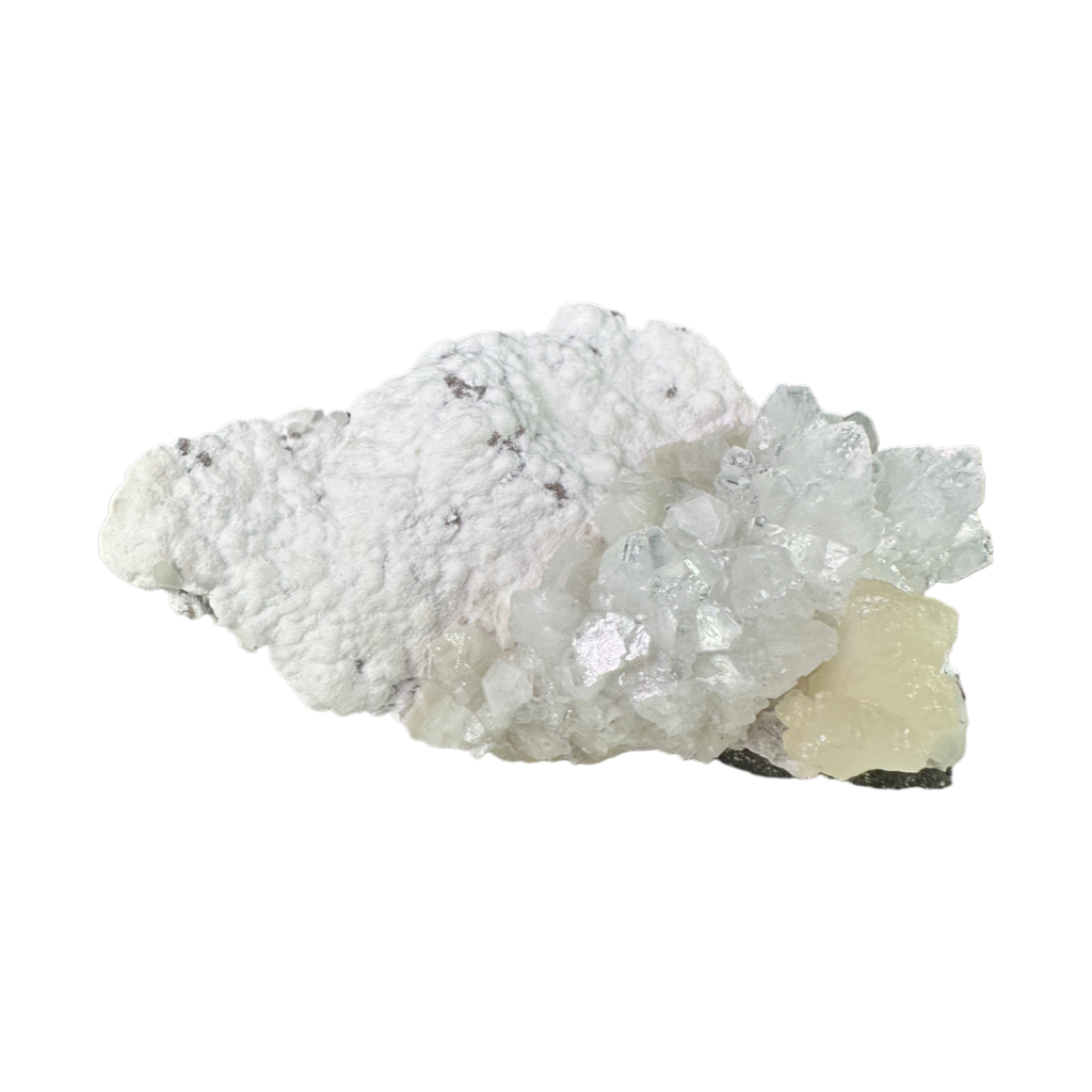 Green Apophyllite with Stilbite