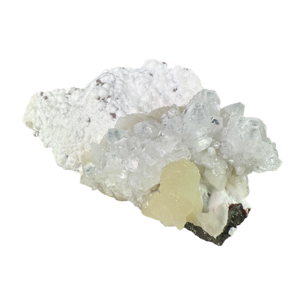 Green Apophyllite with Stilbite