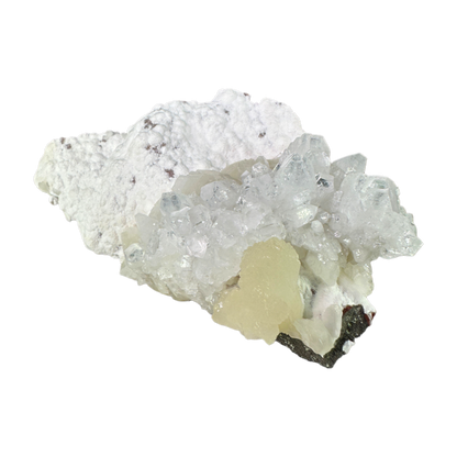 Green Apophyllite with Stilbite