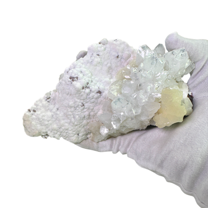 Green Apophyllite with Stilbite