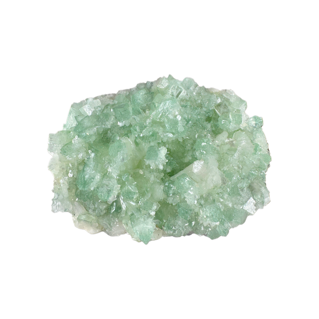 Green Apophyllite with Stilbite