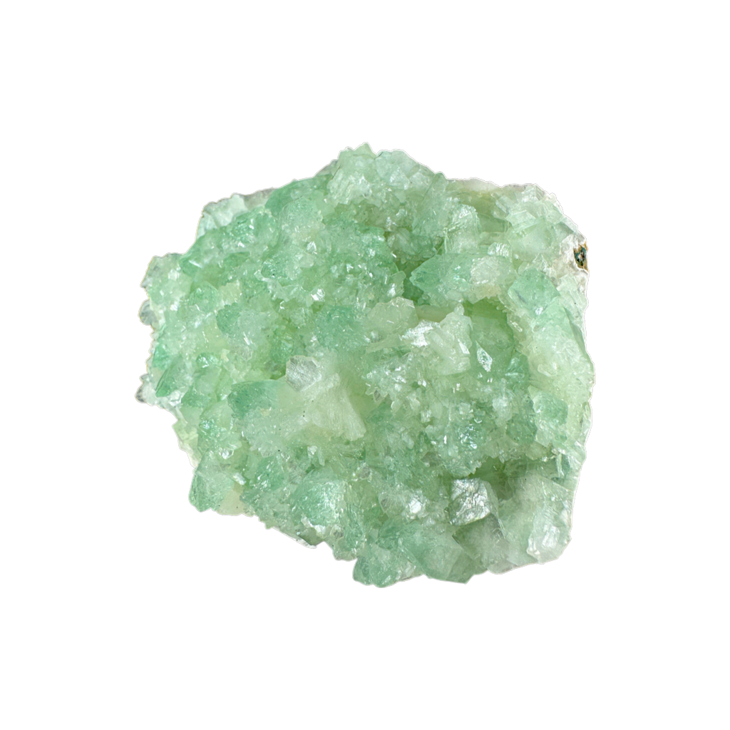 Green Apophyllite with Stilbite